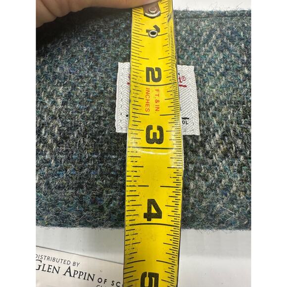 Glen Appin of Scotland Harris Tweed Long Bute Coin Wallet Snap Slots Zip Pocket - Picture 9 of 10